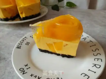Make Rose crystal mango mousse step 17