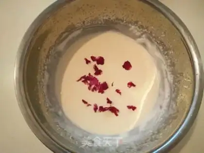 Make Rose mousse cake step 6