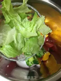 Make salmon vegetable salad step 11