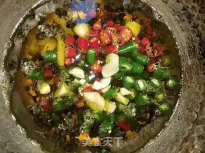 Make Spicy peppers, squirm fish step 5
