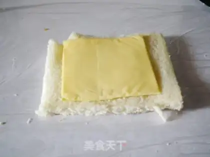 Make Ham cheese sandwich step 3