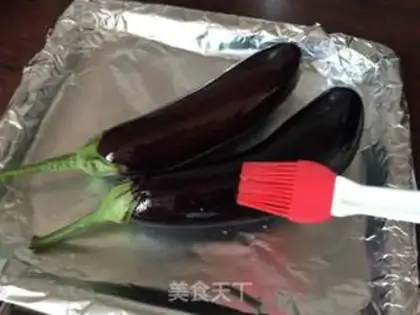 Make Garlic pasta roast eggplant step 1