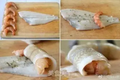 Make An orange mackerel roll step 3