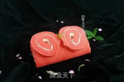 Make Red velvet cream rolls step 15