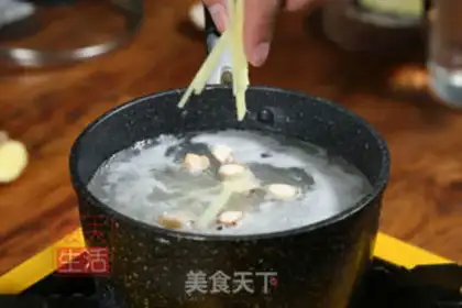 Make Porridge of mushroom shrimp step 3