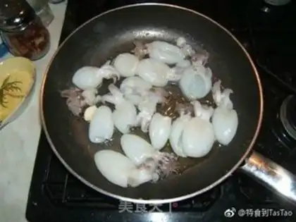 Make Squid peas step 1