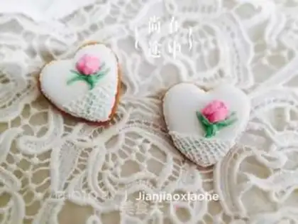 Make Lace Rose Frost Biscuit step 14