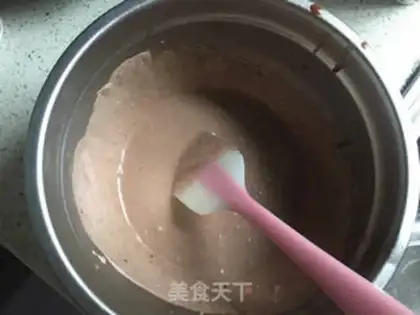 Make Orange chocolate mousse cake step 16