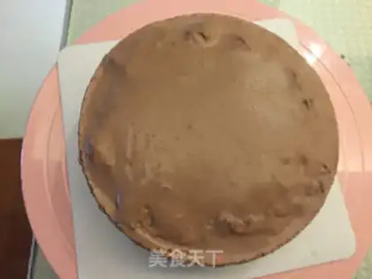 Make Orange chocolate mousse cake step 17