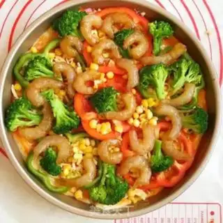 Make Shrimp pizza step 17