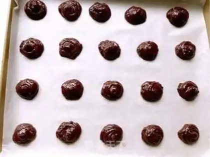 Make Vegetable oil chocolate soft cookies step 7