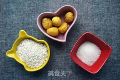Make Chestnut rice step 0