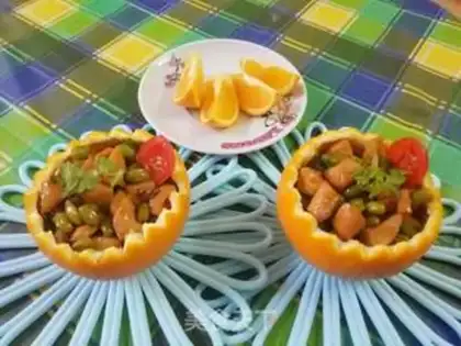 Make Orange pocket chicken step 8