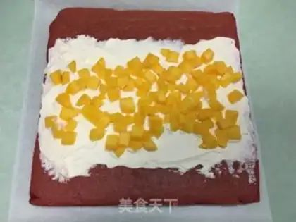 Make Red velvet cake rolls step 17