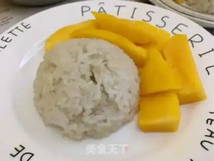Make Coconut mango rice step 5