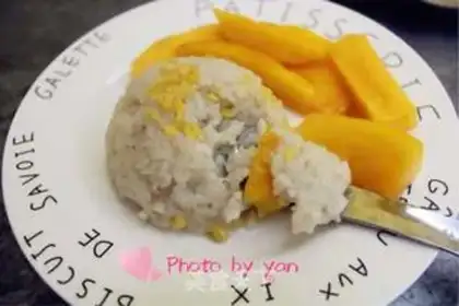 Make Coconut mango rice step 7