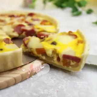 Make Onion sausage cheese pumpkin pie step 15