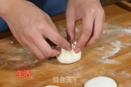 Make Bean sesame cake step 4