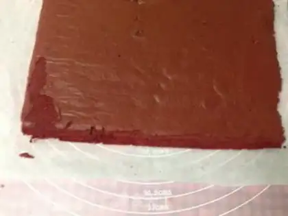 Make Red velvet cake rolls step 16