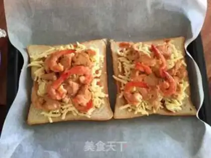 Make Sea and land toast pizza step 8