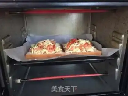Make Sea and land toast pizza step 10