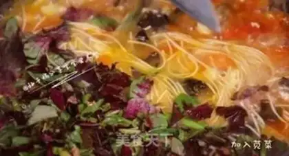 Make Pink chicken noodles step 6