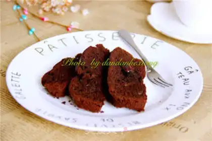 Make Big chocolate pound cake step 6