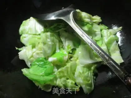 Make The peanuts and goat tails and the cabbage step 2