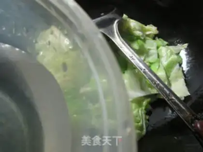 Make The peanuts and goat tails and the cabbage step 3