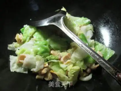Make The peanuts and goat tails and the cabbage step 5