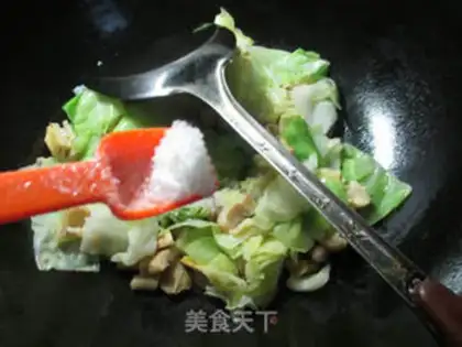 Make The peanuts and goat tails and the cabbage step 7