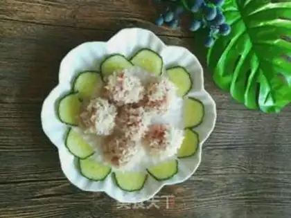 Make Pearl rice balls step 3
