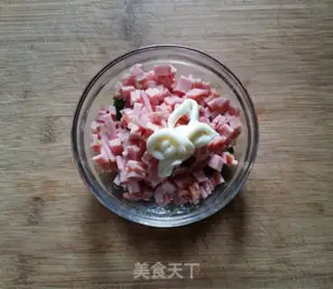 Make Onion ham pack step 7
