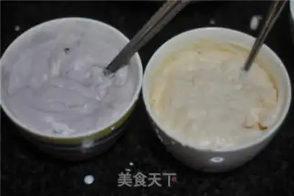 Make Two-coloured jam mousse of clubs step 6