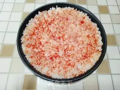Make Rice pizza step 1