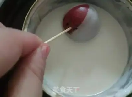 Make Watermelon cake ball step 11