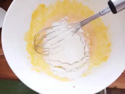 Make The bean-milk-tape cake step 16