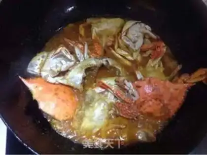Make Curry crabs step 6
