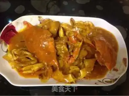 Make Curry crabs step 7