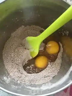 Make Chocolate bean marfin step 3