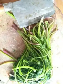 Make Celery dumplings step 1