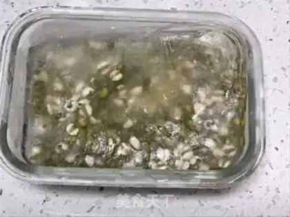 Make Fast green bean congee step 1