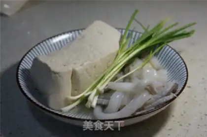 Make Squid tofu step 0