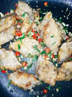 Make Pepper salted fish step 7