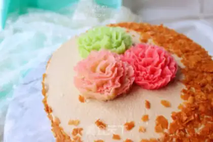 Make Coco vortex cake step 22