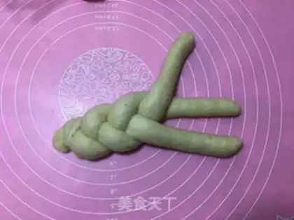 Make Banana braid toast step 11