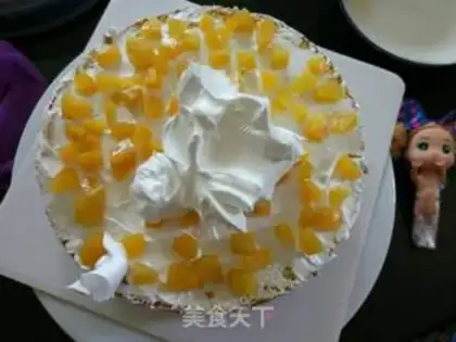 Make Eight-inch doll birthday cake step 12