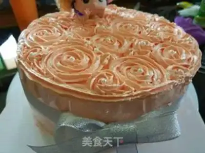 Make Eight-inch doll birthday cake step 14