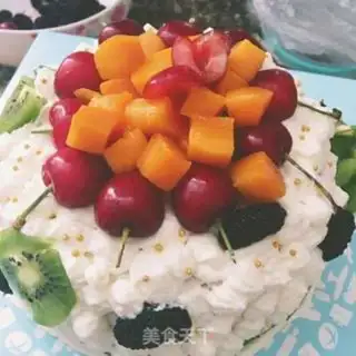 Make A fruit omelet cake step 15