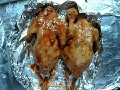 Make Roast pigeon with sauce step 2